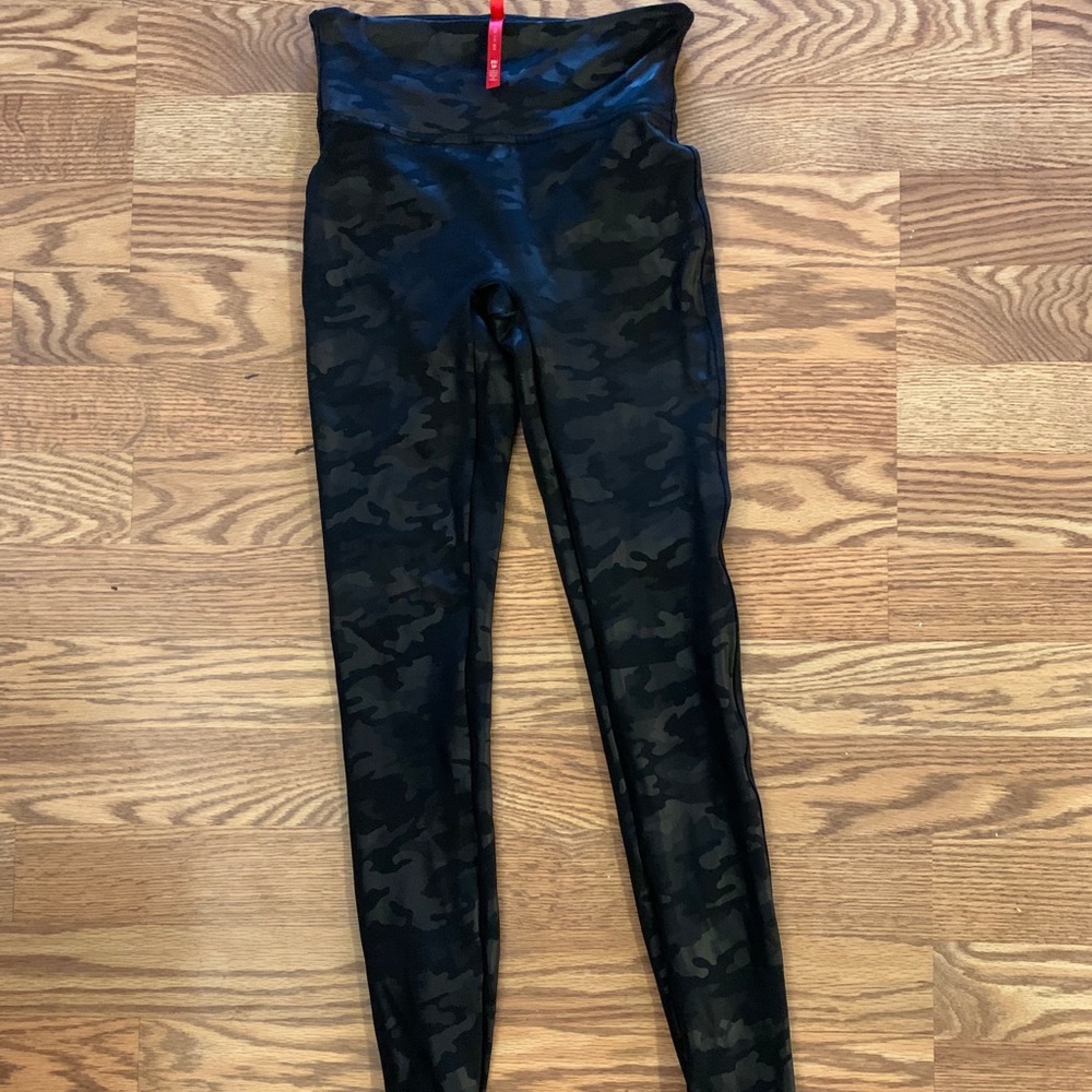 Spanx leather camo leggings. Worn twice, like new!